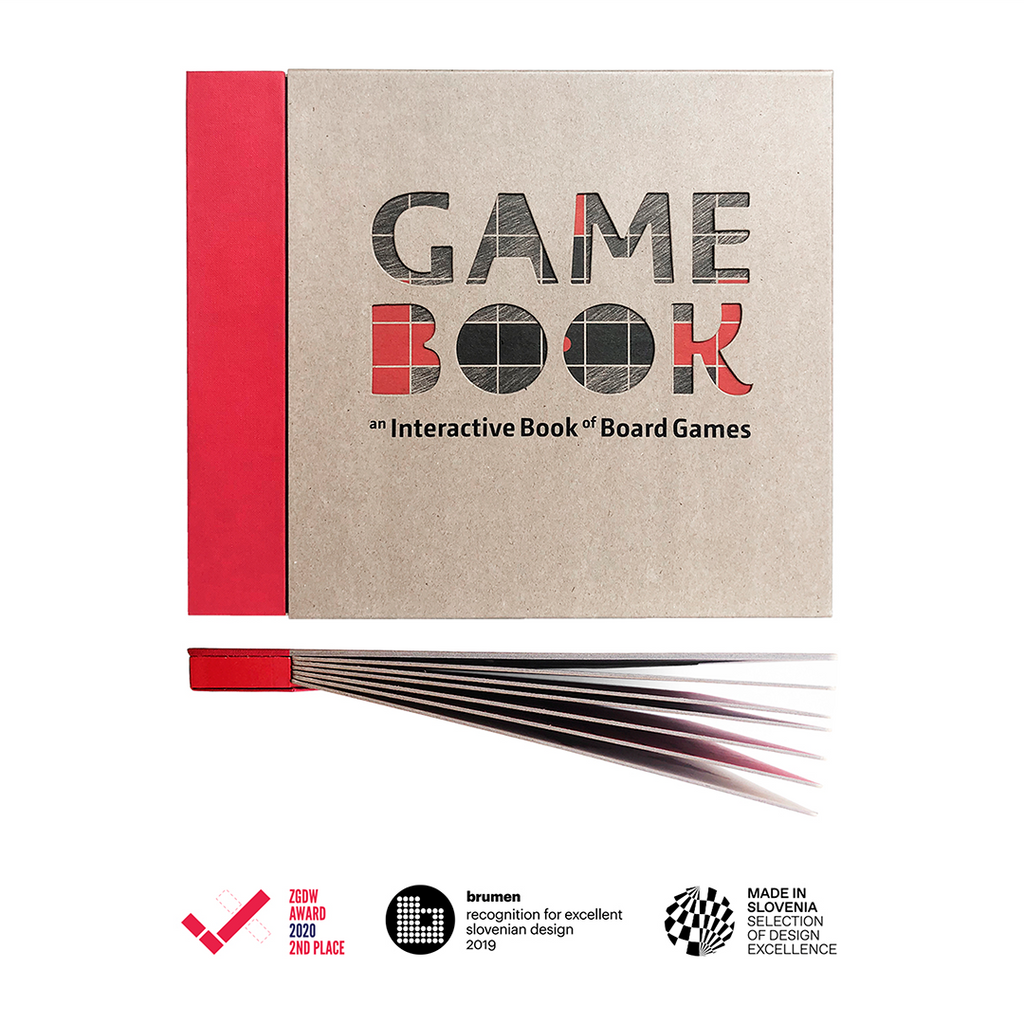 Gamebook received ZGDW Award 2020, the Brumen recognition for excellent Slovenian Design 2019 and Selection of Design Excellence Made In Slovenia 