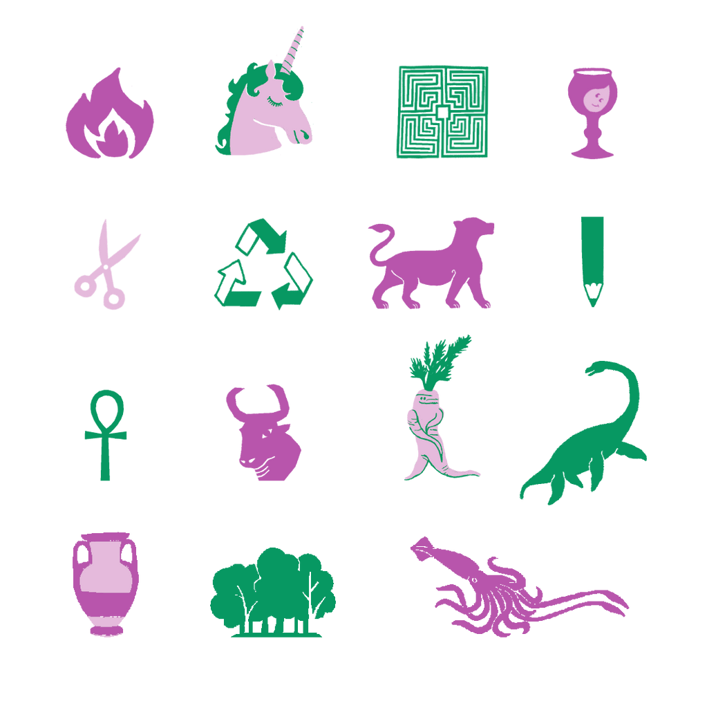thematic icons for the first issue of Radovedko