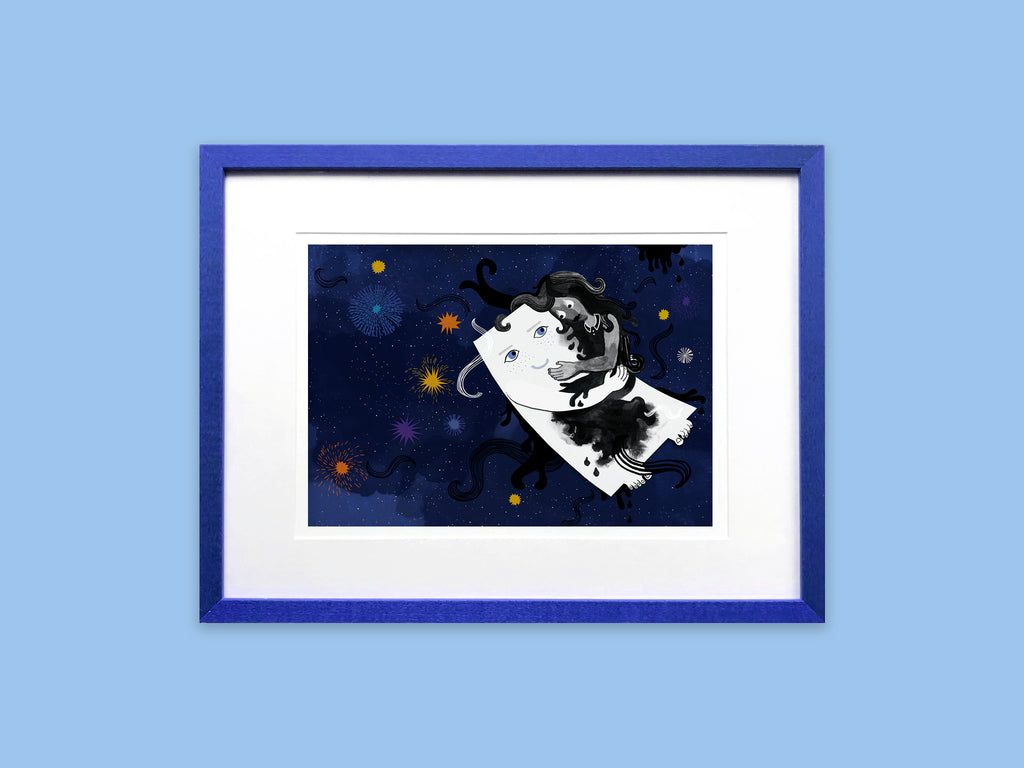 framed art print Love of Paper and Ink